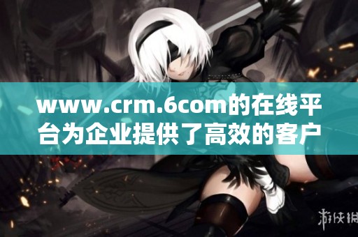 www.crm.6com的在线平台为企业提供了高效的客户关系管理解决方案