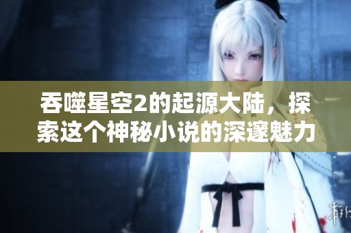 吞噬星空2的起源大陆，探索这个神秘小说的深邃魅力
