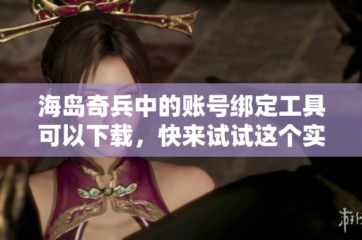 海岛奇兵中的账号绑定工具可以下载，快来试试这个实用工具吧！
