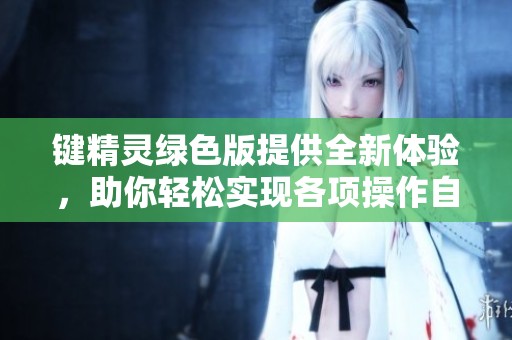 键精灵绿色版提供全新体验，助你轻松实现各项操作自动化