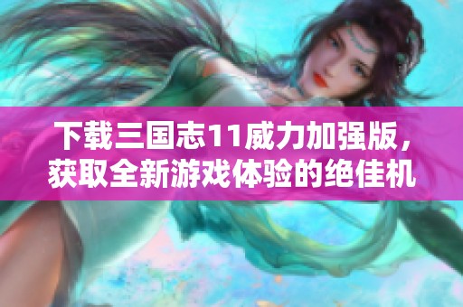 下载三国志11威力加强版，获取全新游戏体验的绝佳机会