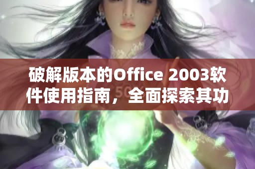破解版本的Office 2003软件使用指南，全面探索其功能与性能
