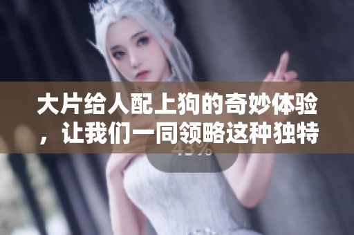 大片给人配上狗的奇妙体验，让我们一同领略这种独特的魅力