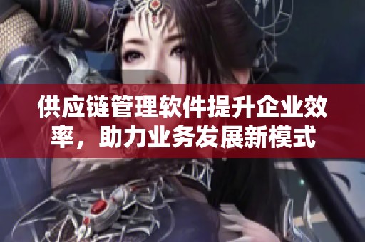 供应链管理软件提升企业效率，助力业务发展新模式
