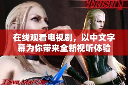 在线观看电视剧，以中文字幕为你带来全新视听体验