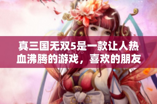 真三国无双5是一款让人热血沸腾的游戏，喜欢的朋友们千万不要错过！