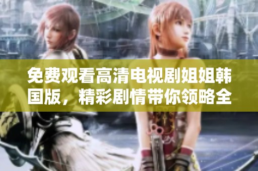 免费观看高清电视剧姐姐韩国版，精彩剧情带你领略全新视听体验