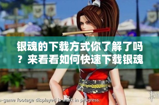 银魂的下载方式你了解了吗？来看看如何快速下载银魂吧！