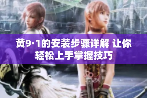 黄9·1的安装步骤详解 让你轻松上手掌握技巧