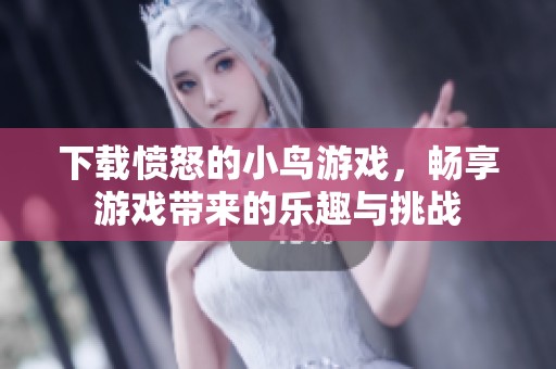 下载愤怒的小鸟游戏，畅享游戏带来的乐趣与挑战