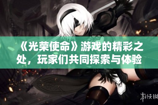 《光荣使命》游戏的精彩之处，玩家们共同探索与体验