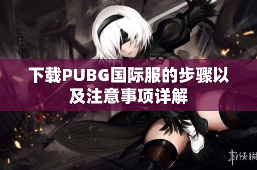 下载PUBG国际服的步骤以及注意事项详解