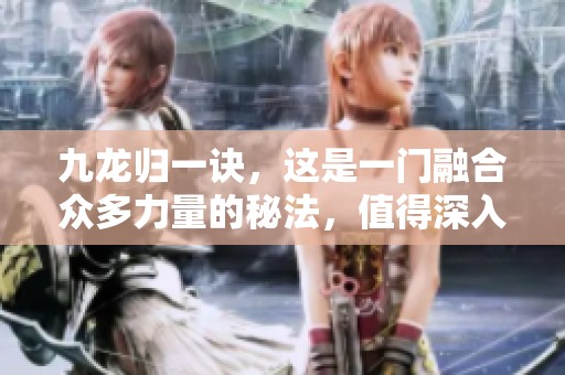 九龙归一诀，这是一门融合众多力量的秘法，值得深入探讨与研究