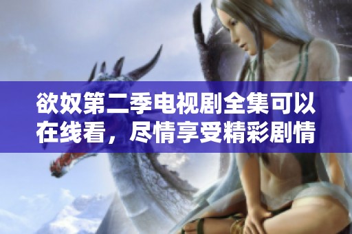 欲奴第二季电视剧全集可以在线看，尽情享受精彩剧情与角色发展！