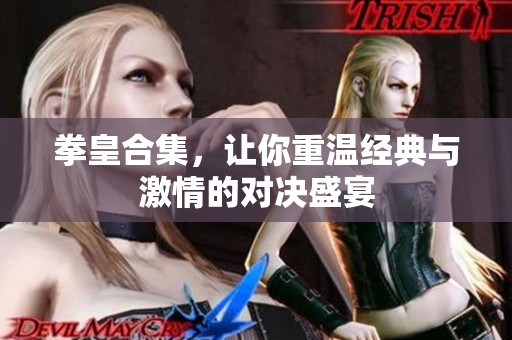 拳皇合集，让你重温经典与激情的对决盛宴