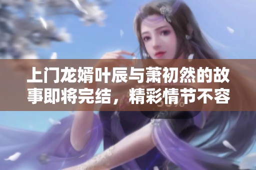 上门龙婿叶辰与萧初然的故事即将完结，精彩情节不容错过