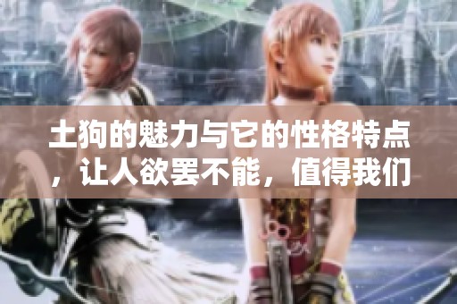 土狗的魅力与它的性格特点，让人欲罢不能，值得我们去了解和喜爱