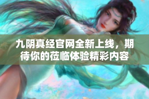 九阴真经官网全新上线，期待你的莅临体验精彩内容