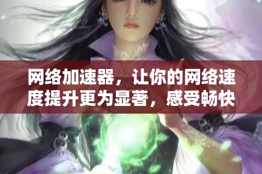 网络加速器，让你的网络速度提升更为显著，感受畅快无阻的上网体验