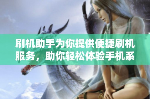 刷机助手为你提供便捷刷机服务，助你轻松体验手机系统的全新升级
