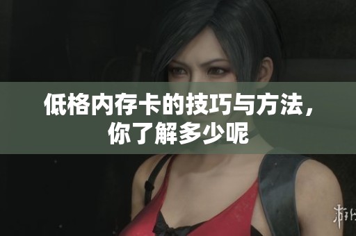 低格内存卡的技巧与方法，你了解多少呢