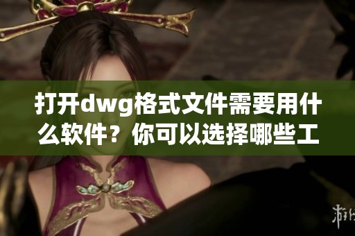 打开dwg格式文件需要用什么软件？你可以选择哪些工具来查看和编辑它们呢？