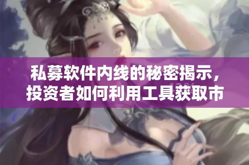 私募软件内线的秘密揭示，投资者如何利用工具获取市场优势