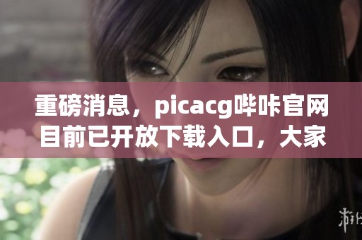 重磅消息，picacg哔咔官网目前已开放下载入口，大家快来体验吧