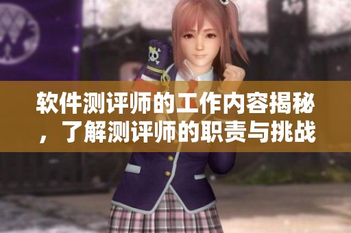 软件测评师的工作内容揭秘，了解测评师的职责与挑战