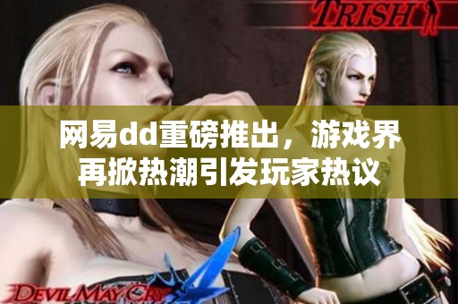 网易dd重磅推出，游戏界再掀热潮引发玩家热议
