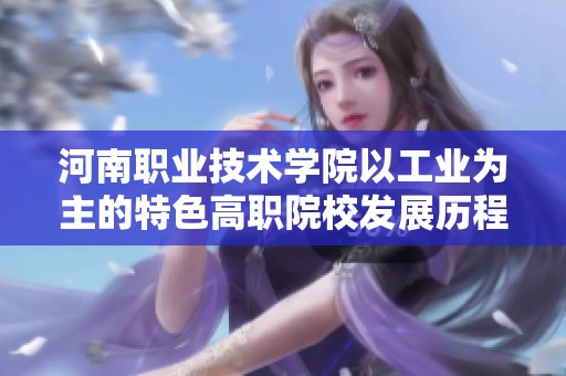 河南职业技术学院以工业为主的特色高职院校发展历程与成就探讨