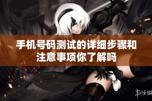手机号码测试的详细步骤和注意事项你了解吗