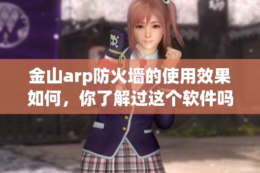 金山arp防火墙的使用效果如何，你了解过这个软件吗