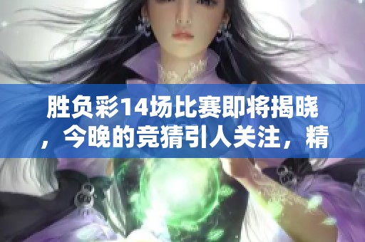 胜负彩14场比赛即将揭晓，今晚的竞猜引人关注，精彩不容错过！