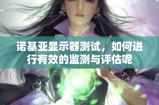 诺基亚显示器测试，如何进行有效的监测与评估呢
