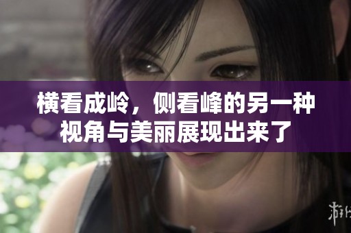 横看成岭，侧看峰的另一种视角与美丽展现出来了