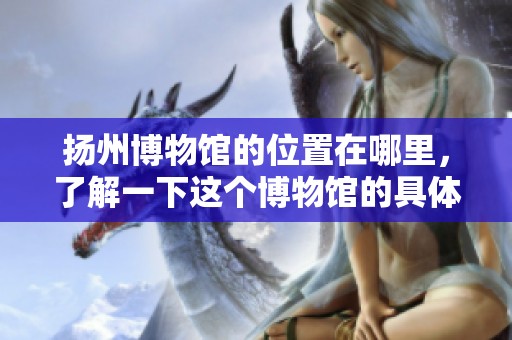 扬州博物馆的位置在哪里，了解一下这个博物馆的具体地址吧
