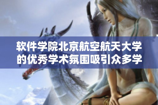 软件学院北京航空航天大学的优秀学术氛围吸引众多学子前来深造